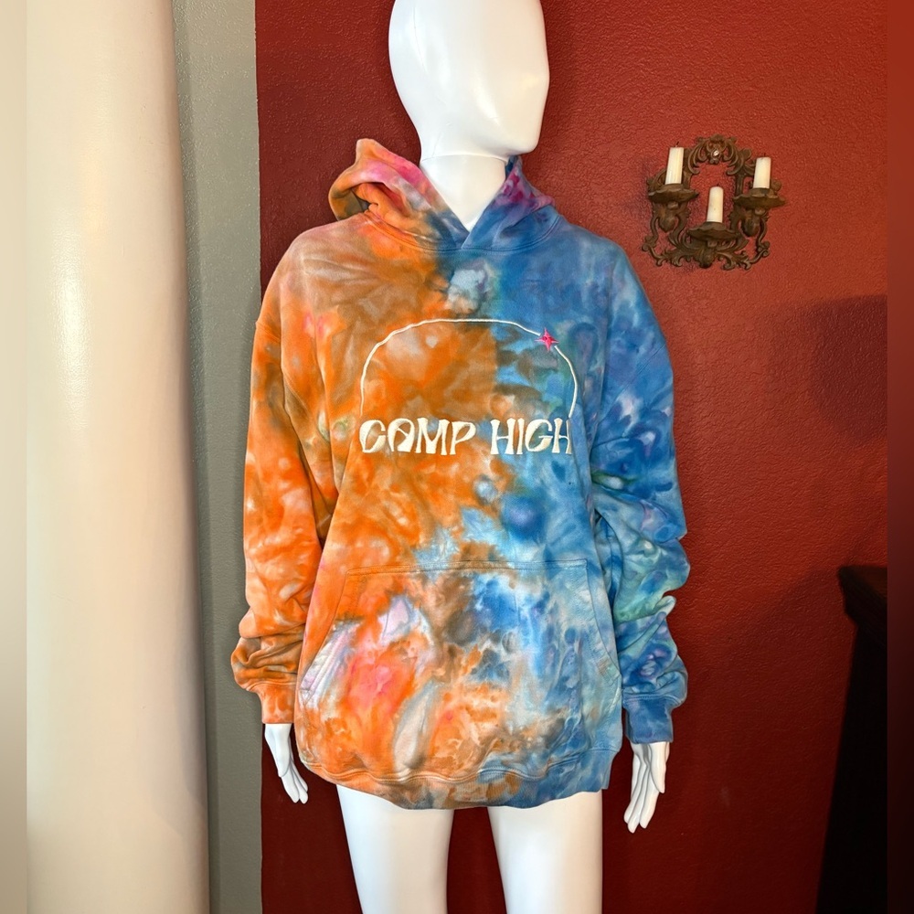 Camp High Collective- Colorful Tie-Dye Hoodie. Size M
